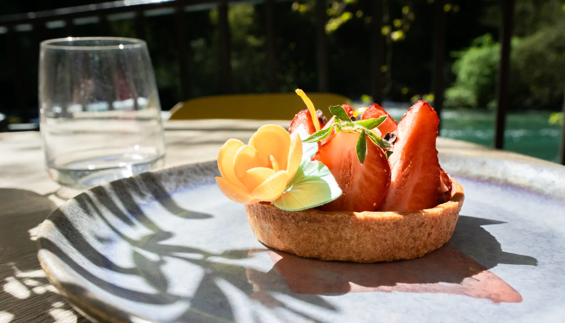 Fraises du Pays en tartelette, Restaurant Philip